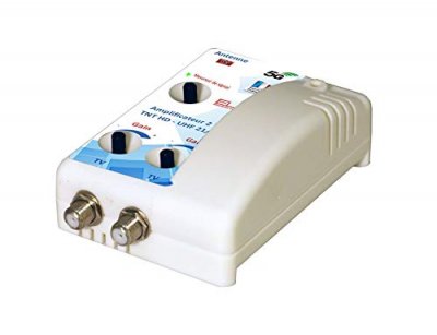 ELAP High-tech 372012 amplificateur tv tnt int&eacute;rieur filtre 4g blanc