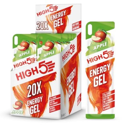 HIGH5  Energy Gels Box 40g 20 Units Apple Multicolore