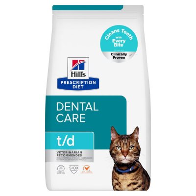 HILL&APOS;S PRESCRIPTION DIET Hill's Prescription Diet T/D Dental au poulet pour chat 2 x 3 kg