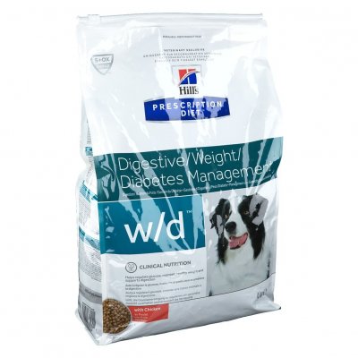 HILL S PRESCRIPTION DIET Hill's Prescription Diet W/D Diabetes au poulet pour chien 4 kg