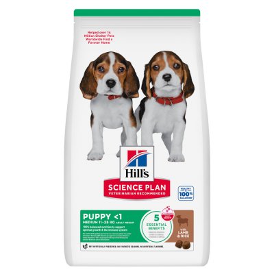 HILL S SCIENCE PLAN Hill's Puppy Medium &agrave; l'agneau et riz pour chiot 2 x 14 kg