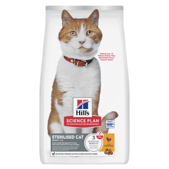 HILL&APOS;S Hill's Science Plan Sterilised Adult au poulet pour chat 10 kg