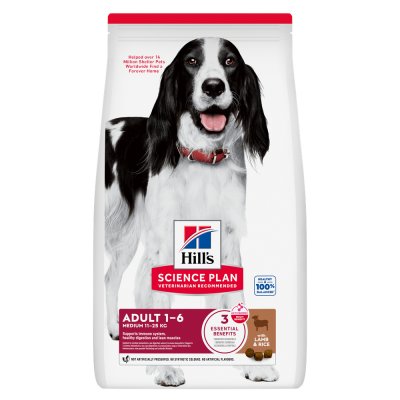 HILL S SCIENCE PLAN Hill's Science Plan Adult 1-6 Medium agneau, riz - 18 kg