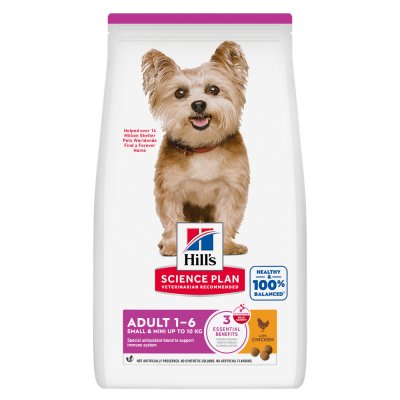 HILL S SCIENCE PLAN Hill's Science Plan Adult 1-6 Small & Mini poulet - lot % : 2 x 6 kg