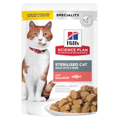 HILL S SCIENCE PLAN Hill's Science Plan Adult Sterilised - saumon (48 x 85 g)