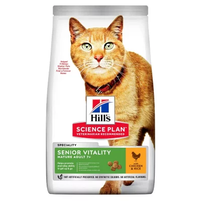 HILL&APOS;S Hill's Science Plan Mature Adult Senior Vitality poulet, riz - 1,5 kg
