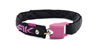 HIPLOK  lite portable cha&icirc;ne antivol pour v&eacute;lo s noir - noir rose