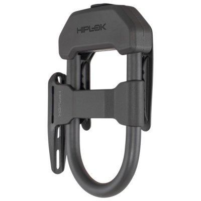 HIPLOK  serrure &agrave; manille DXF 15 x 8,5 cm acier noir 4-pi&egrave;ces