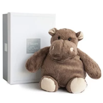 HISTOIRE D OURS HISTOIRE D&rsquo;OURS Hippo Assis Petit Mod&egrave;le 14 cm