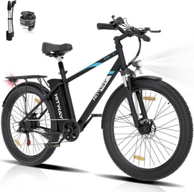 HITWAY  V&eacute;lo &Eacute;lectrique 26"" - Moteur 250W - Batterie Lithium amovible 36V - 14Ah - 7 Vitesses 