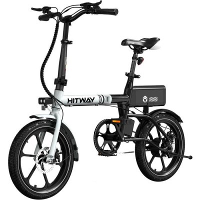 HITWAY  V&eacute;lo &Eacute;lectrique Pliable 16E-Bike Moteur 250w Avec Batterie Amovible 36v 6,0ah