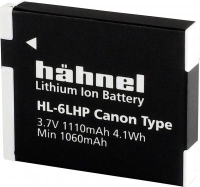 HAHNEL HL-6LHP Batterie pour appareil photo Remplace laccu dorigine NB-6L, NB-6LH 3.7 V 1110 mAh