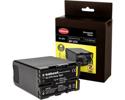 HAHNEL HL-U70 Batterie pour appareil photo Remplace laccu dorigine BP-U70 14.4 V 6800 mAh