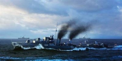 TRUMPETER Hmcs Huron Destroyer 1944 - 1:350e - 