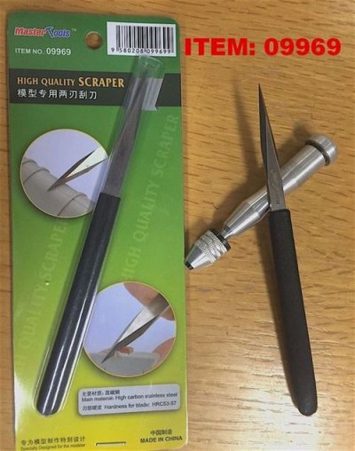 MASTER TOOLS Hobby Boss Grattoir Professionnel- - Outillage pour le mod&eacute;lisme