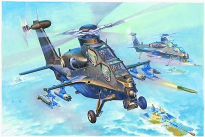  Hobby Boss WZ-10 Thunderbolt -1/72 - Maquette d'h&eacute;licopt&egrave;re