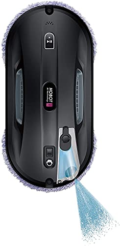 HOBOT  388 Robot de nettoyage noir avec t&eacute;l&eacute;commande