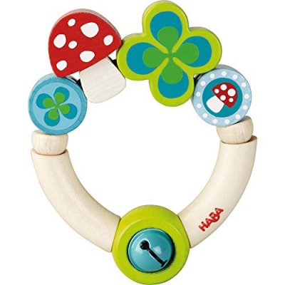 HABA Hochet en bois - porte-bonheur - 