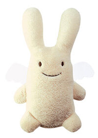TROUSSELIER Hochet peluche Ange lapin ivoire (20 cm)