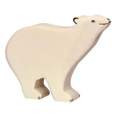 HOLZTIGER  - 2041094 - Figurine Animal - Ours Polaire