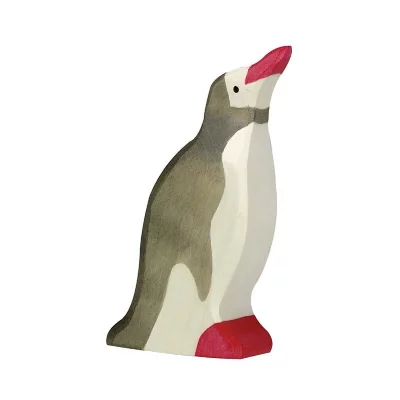 HOLZTIGER  - 2041098 - Figurine Animal - Manchot La T&ecirc;te Haute