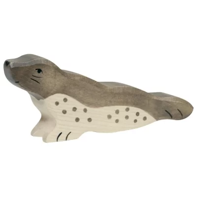 HOLZTIGER  - 2041102 - Figurine Animal - Robbe La T&ecirc;te Haute