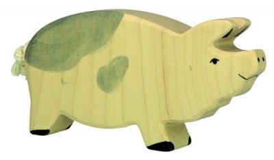 HOLZTIGER  - 80068 - Figurine - Truie, Tachet&eacute;