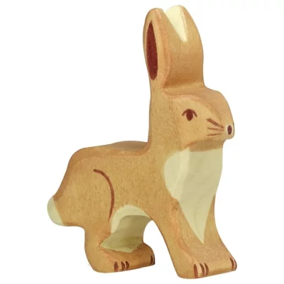 HOLZTIGER  - 80097 - Figurine - Lapin, Oreilles en l'Air