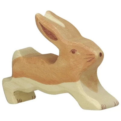 HOLZTIGER  - 80101 - Figurine - Lapin, Petit, Marchant