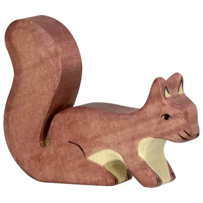 HOLZTIGER  - 80108 - Figurine - Ecureuil, Debout - Marron