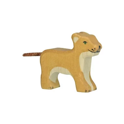 HOLZTIGER  - 80141 - Figurine - Lion, Petit, Debout
