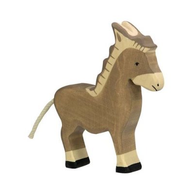 HOLZTIGER  - Figurine en bois Ane debout - Jouets en bois