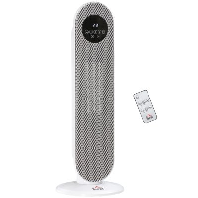 HOMCOM  - Chauffage colonne - PP - 21x21x63.5cm - Blanc