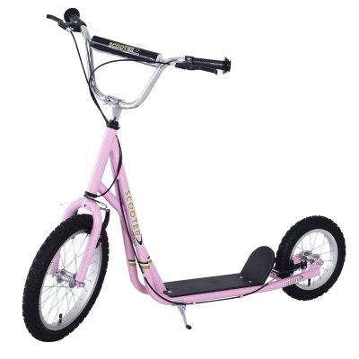 HOMCOM  - Trottinette - Acier - 135x58x100cm - Rose
