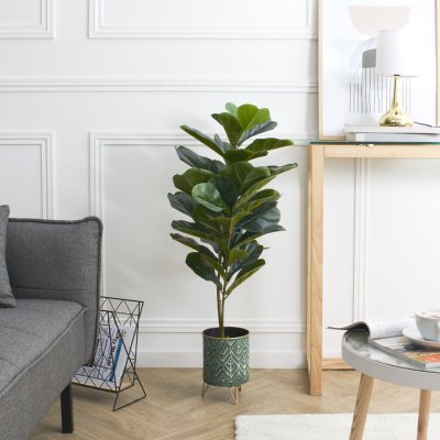 THE HOME DECO FACTORY Home Deco Factory Plante verte artificielle en pot - H.90 cm T.U