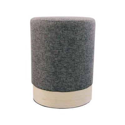 THE HOME DECO FACTORY HOME DECO Factory Pouf scandinave - 30 cm - Anthracite M1 HD6371