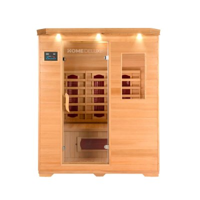 HOME DELUXE  - Cabine infrarouge REDSUN L - 153 x 110 cm pour 3 personnes