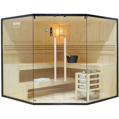 HOME DELUXE  - Sauna traditionnel shadow xl big - 200 x 200 cm pour 6 personnes