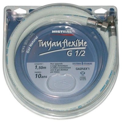 HOME-GAZ Home gaz flexible gaz naturel 1,5 m , remplacer avant 2029
