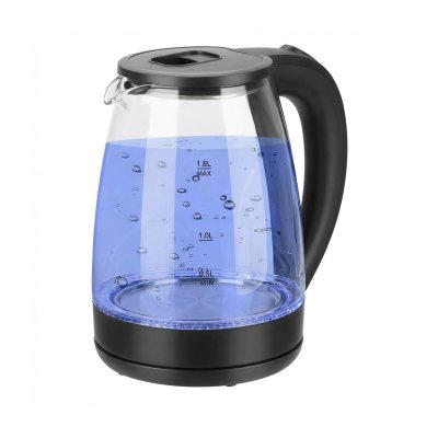 HOME STAR  Bouilloire &Eacute;lectrique 1.8 L 1500W avec &Eacute;clairage LED et Arr&ecirc;t Automatique Noir