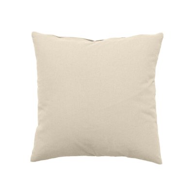 Homemaison - Coussin d&eacute;houssable uni en coton Ecru 40 x 40 cm - Ecru