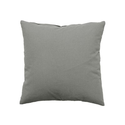 Homemaison - Coussin d&eacute;houssable uni en coton Gris 40 x 40 cm - Gris