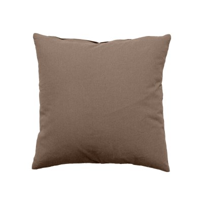 Homemaison - Coussin d&eacute;houssable uni en coton vison 40 x 40 cm - vison