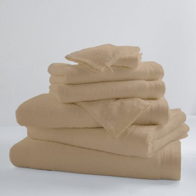 TRADILINGE Homemaison - Drap De Bain Uni et Color&eacute; Beige 100x150 cm - Beige
