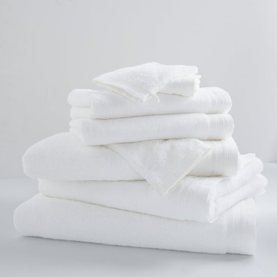 TRADILINGE Homemaison - Drap De Bain Uni et Color&eacute; Ecru 100x150 cm - Ecru