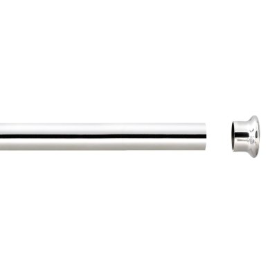 Homemaison - Tube Nu Chrom&eacute; 1 m 50 diam 28 mm - Chrom&eacute;