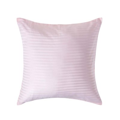 HOMESCAPES  - Taie d'oreiller en coton 330 fils Rose, 60 x 60 cm - Rose