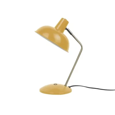 LEITMOTIV Hood - Lampe &agrave; poser en m&eacute;tal - Couleur - Jaune curry