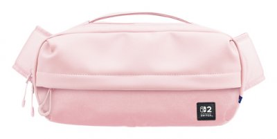 HORI  Sac Aventure (Cozy Pink) pour Nintendo Switch 2 - Sous licence officielle Nintendo