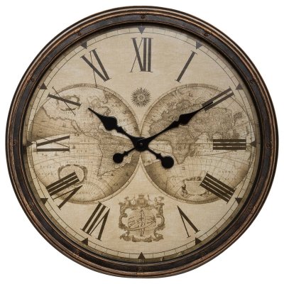 Horloge Monde Tomy D52 cm - Atmosphera cr&eacute;ateur d'int&eacute;rieur